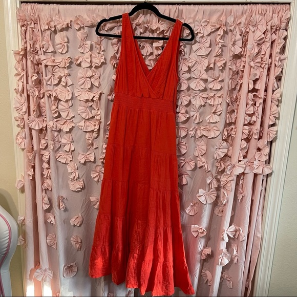 NWT reddish orange sundress lightweight size M - Picture 6 of 10